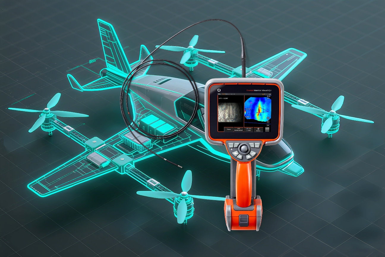 韋林MVIQ+工業(yè)視頻內窺鏡在eVTOL中的應用